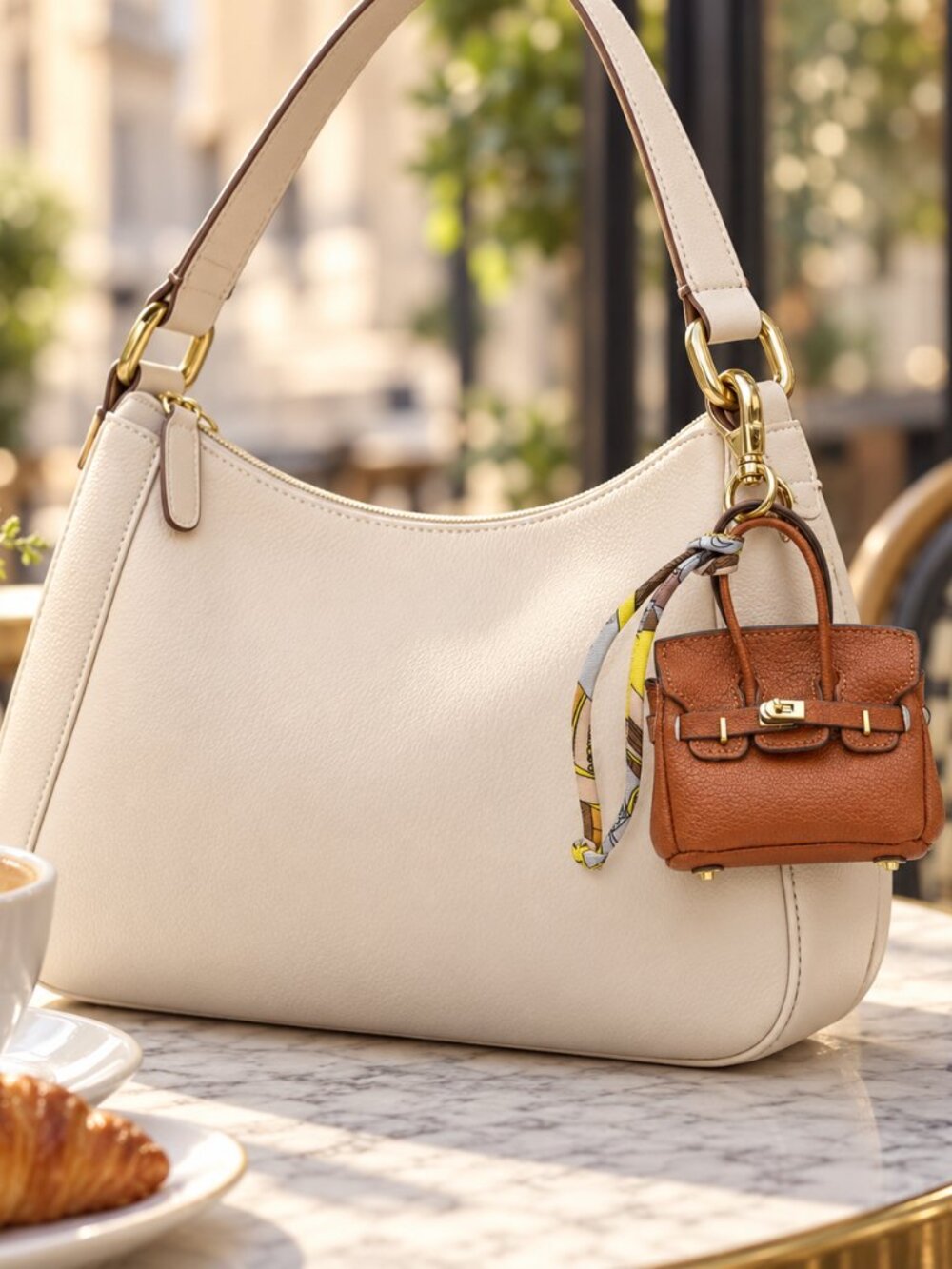 Mini Luxury Designer Inspired Tote Bag Charm